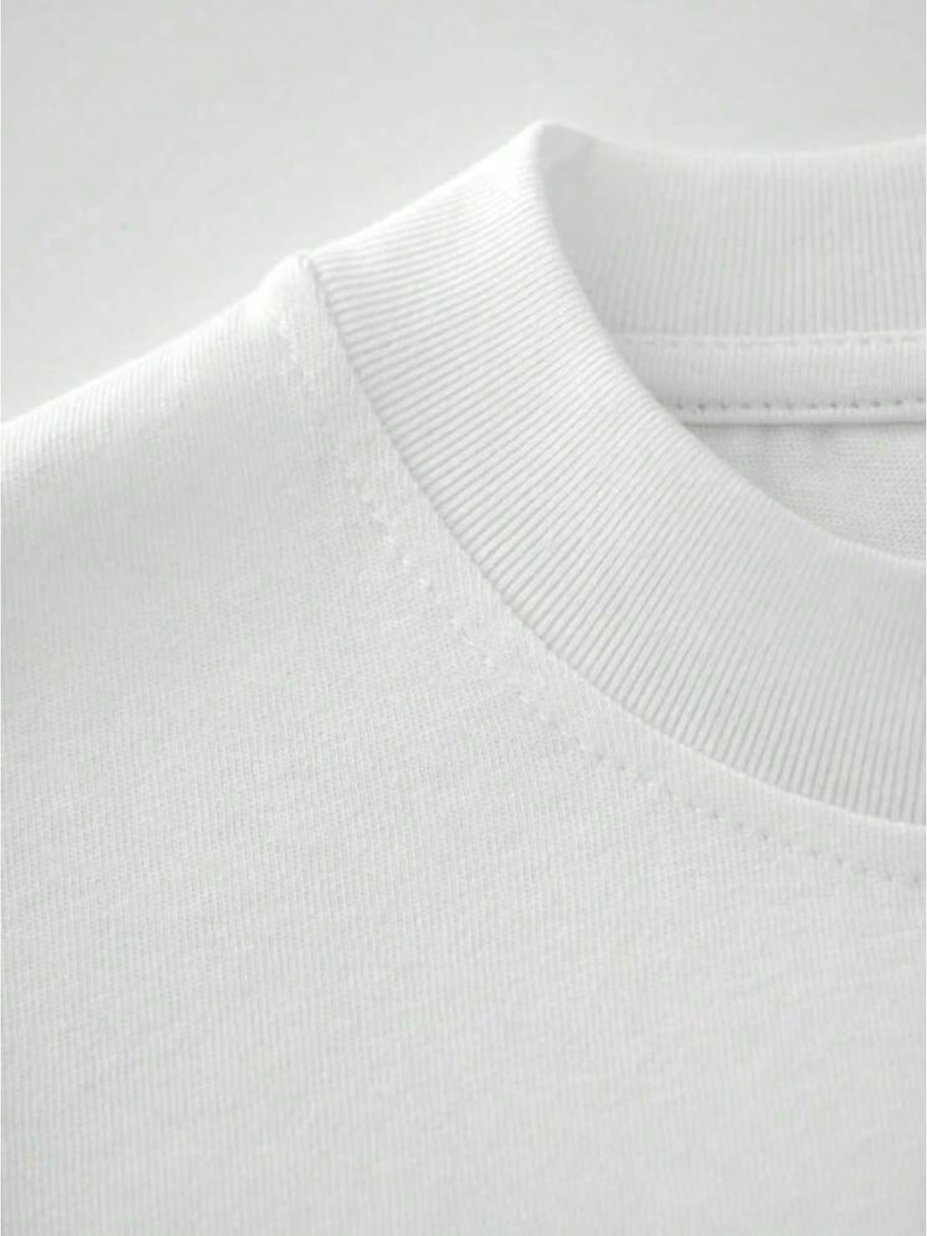 American-Style Heavyweight Pure Cotton Crew Neck T-Shirt