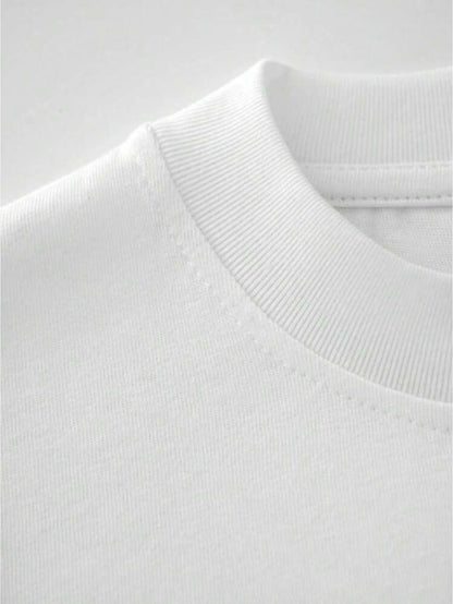 American-Style Heavyweight Pure Cotton Crew Neck T-Shirt
