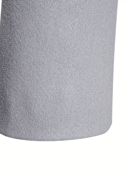 Men's Mid-Length Single-Breasted Tweed Overcoat