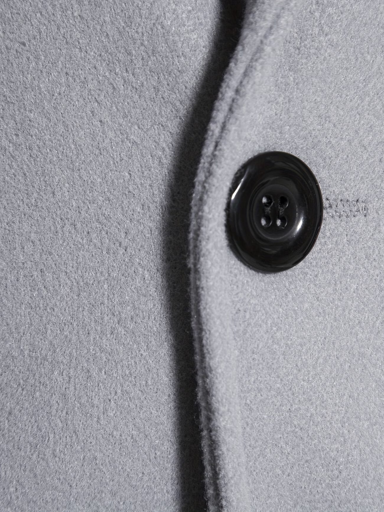 Men's Mid-Length Single-Breasted Tweed Overcoat