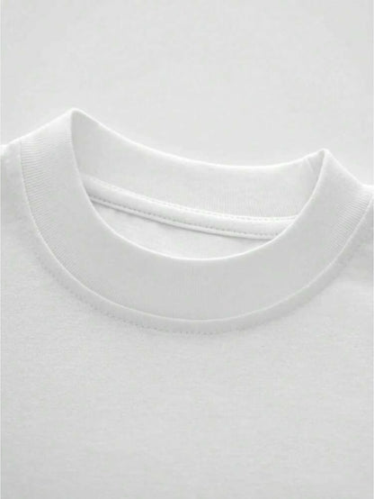 American-Style Heavyweight Pure Cotton Crew Neck T-Shirt