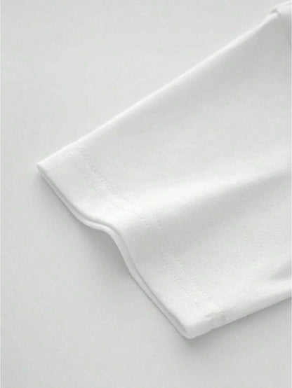 American-Style Heavyweight Pure Cotton Crew Neck T-Shirt