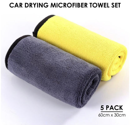 Vessari 5-Piece Microfiber Towel Set