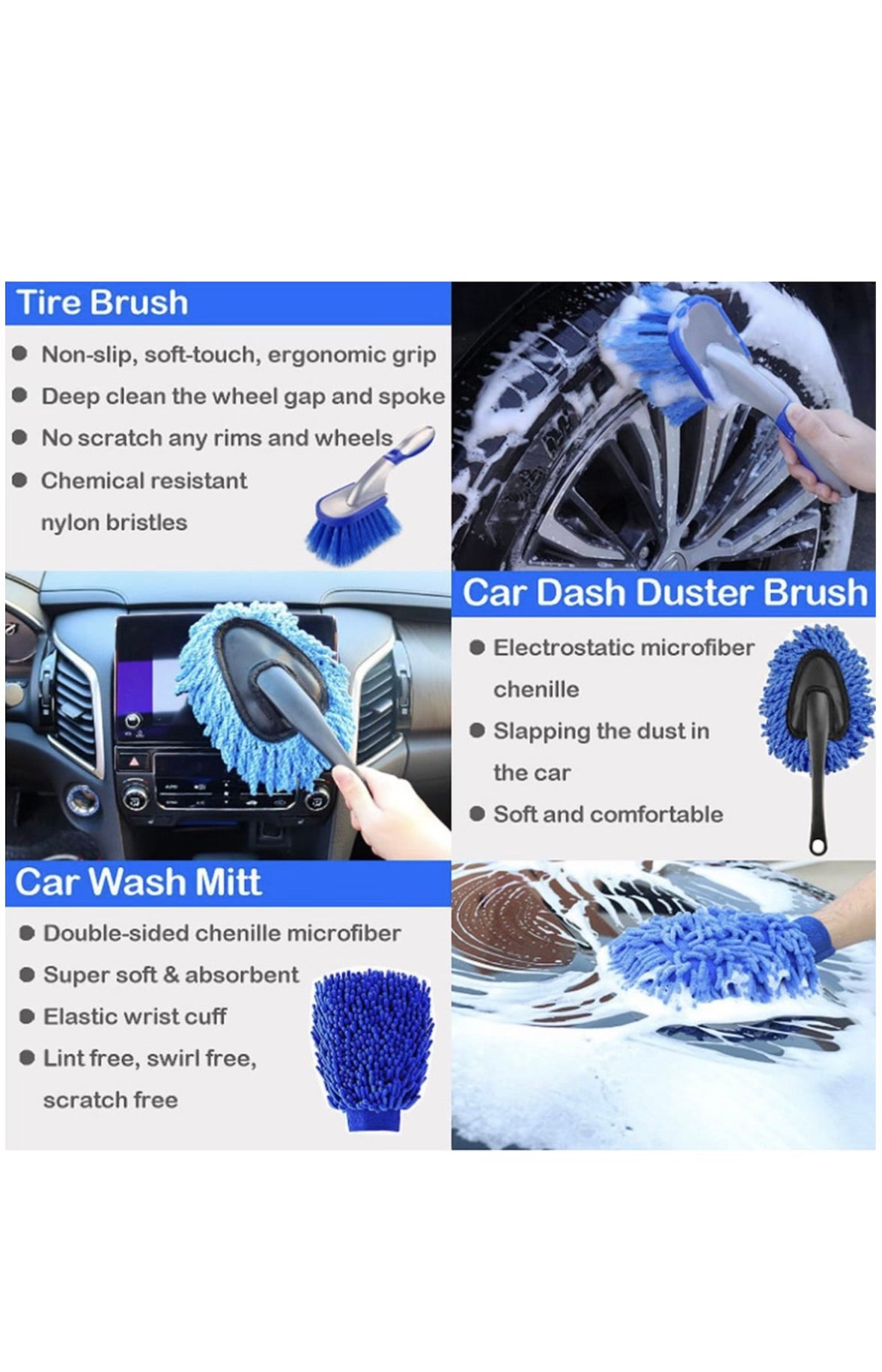 Vessari Complete Car Cleaning Tool Set