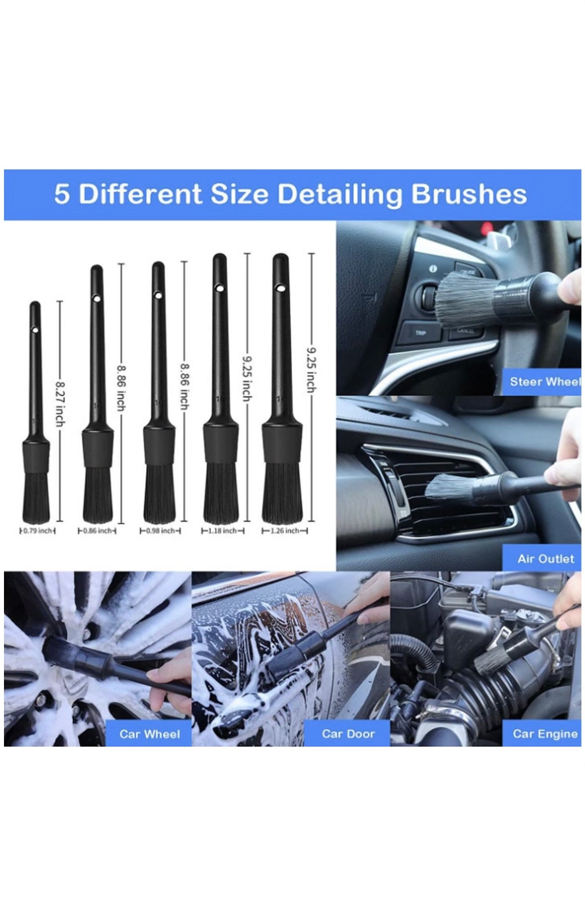 Vessari Complete Car Cleaning Tool Set