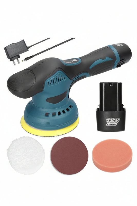 Vessari Cordless Eccentric Car Polishing Machine – 8 Speed
