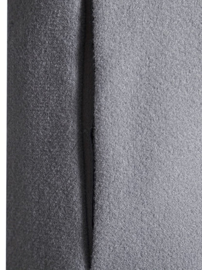 Men's Mid-Length Single-Breasted Tweed Overcoat